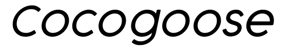 Cocogoose font preview